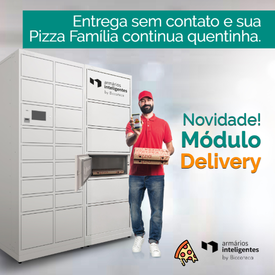 Novo Módulo Delivery para os Armários Inteligentes by Biccateca comporta Pizza família e conserva a temperatura