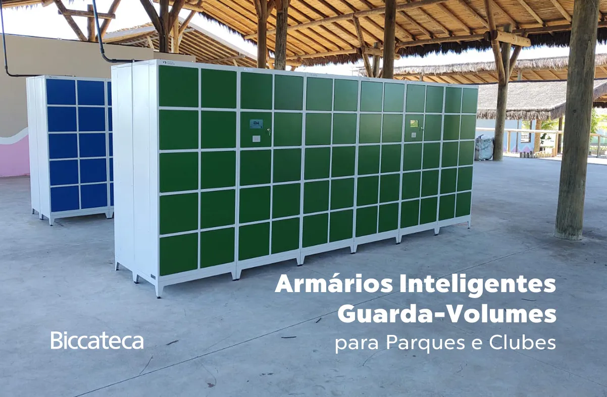  Armários Inteligentes Guarda-Volumes para Parques e Clubes  