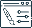Personalize as notificações por e-mail e SMS, além da tela inicial com o logotipo da sua empresa.