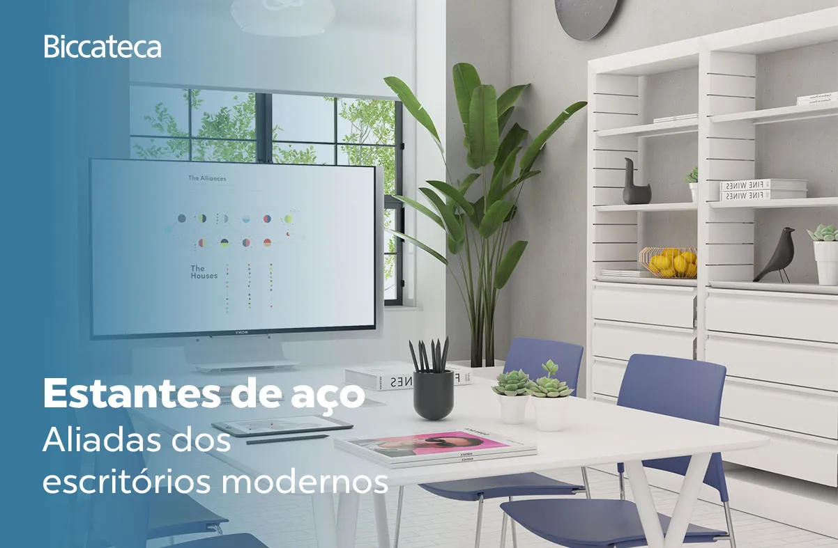 Estantes de Aço para Escritórios: Moderno, organizado e durável!