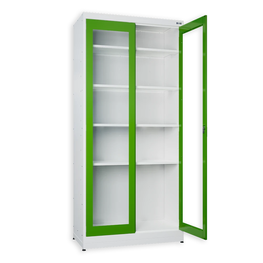 Armário Portas Transparentes 1,98m